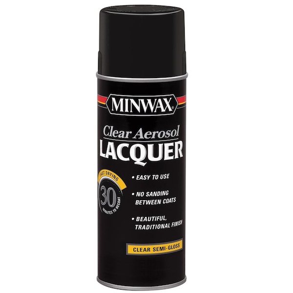 Minwax Minwax Semi-Gloss Clear Oil-Based Lacquer 12 oz 152050000 - main